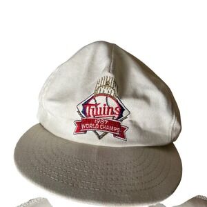Vintage Minnesota Twins 1987 World Champs Baseball‎ Cap Hat ANCO MLB